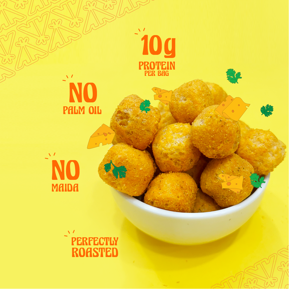 Taali Protein Puffs – Cheese and Herbs (60 g)