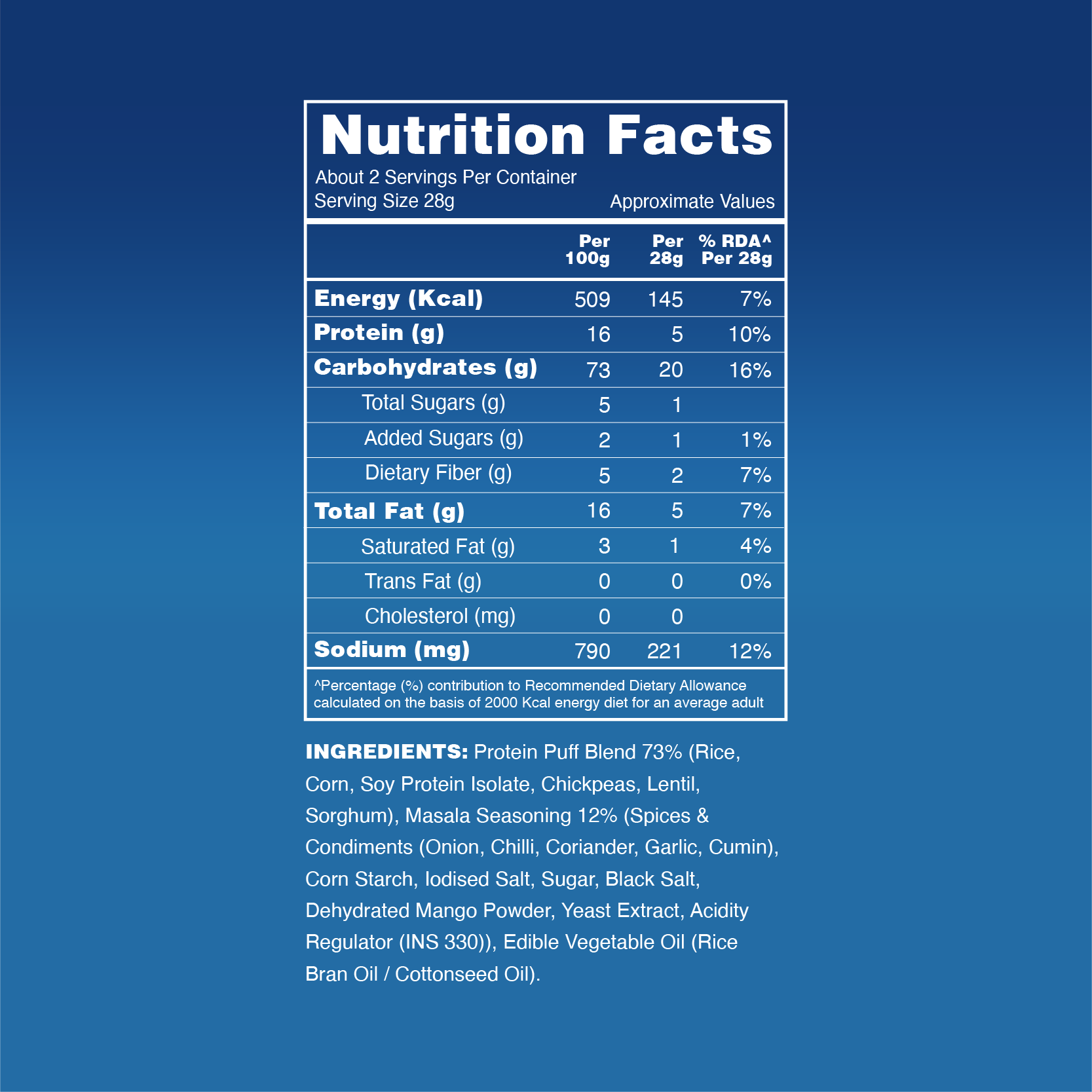 Taali Protein Puffs – Masala Mania (60 g)
