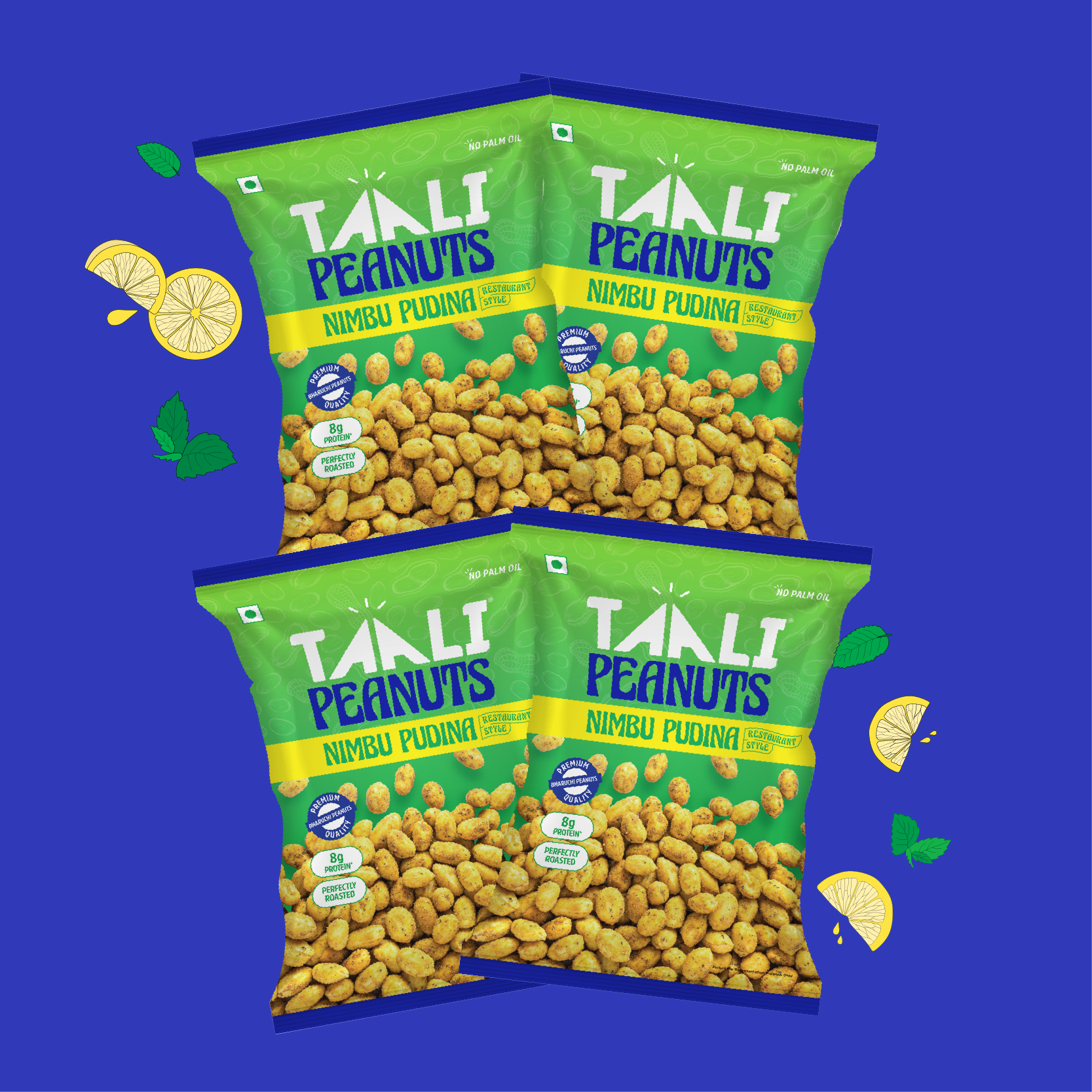 Taali Roasted Peanuts – Nimbu Pudina (140 g)