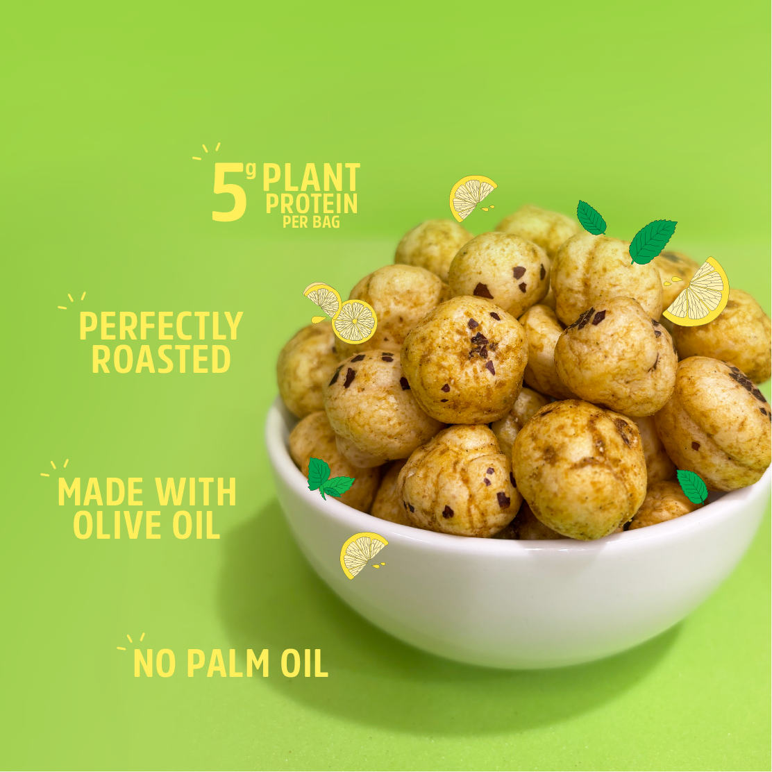 Roasted Makhana Crunch – Pudina Pop (60 g)