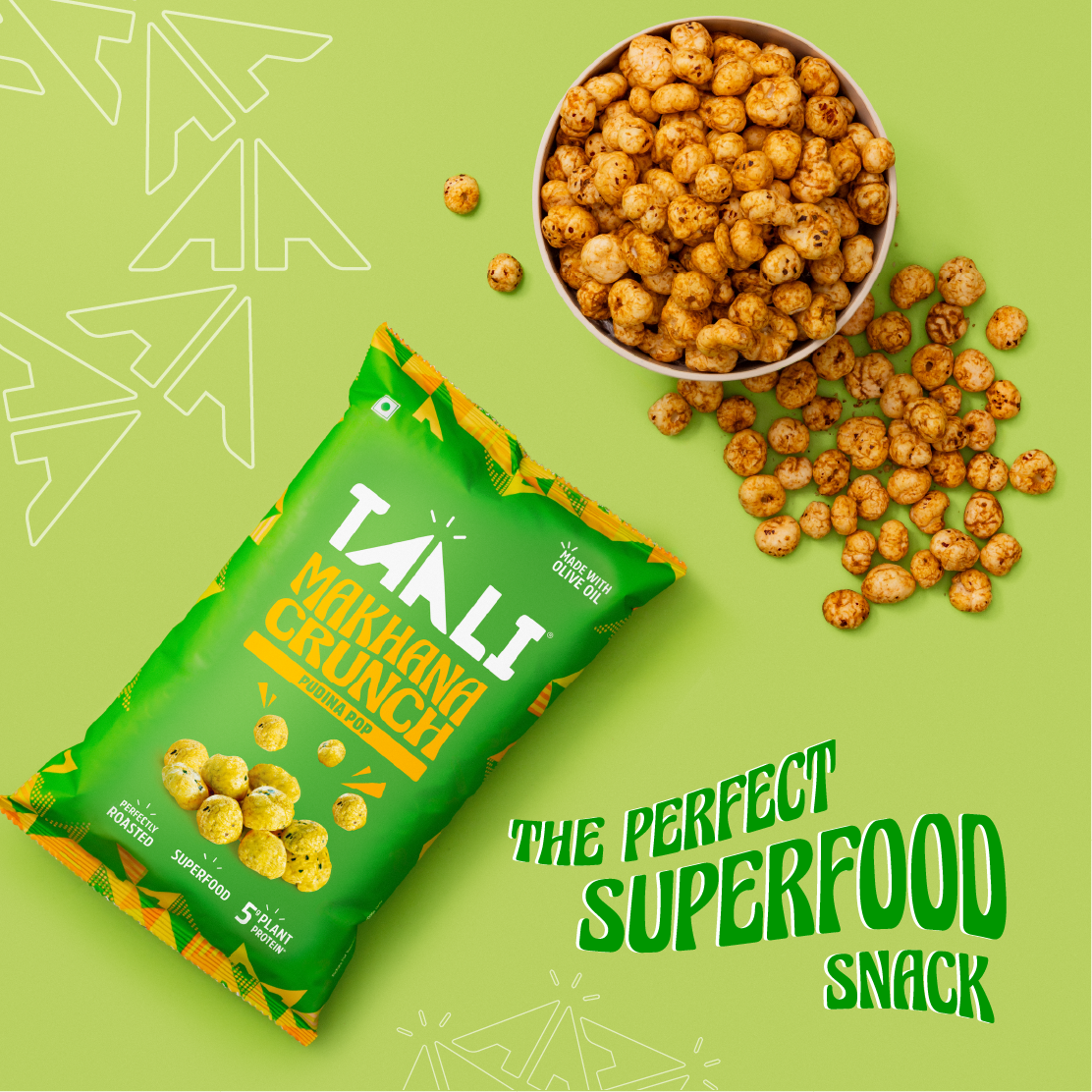 Roasted Makhana Crunch – Pudina Pop (60 g)