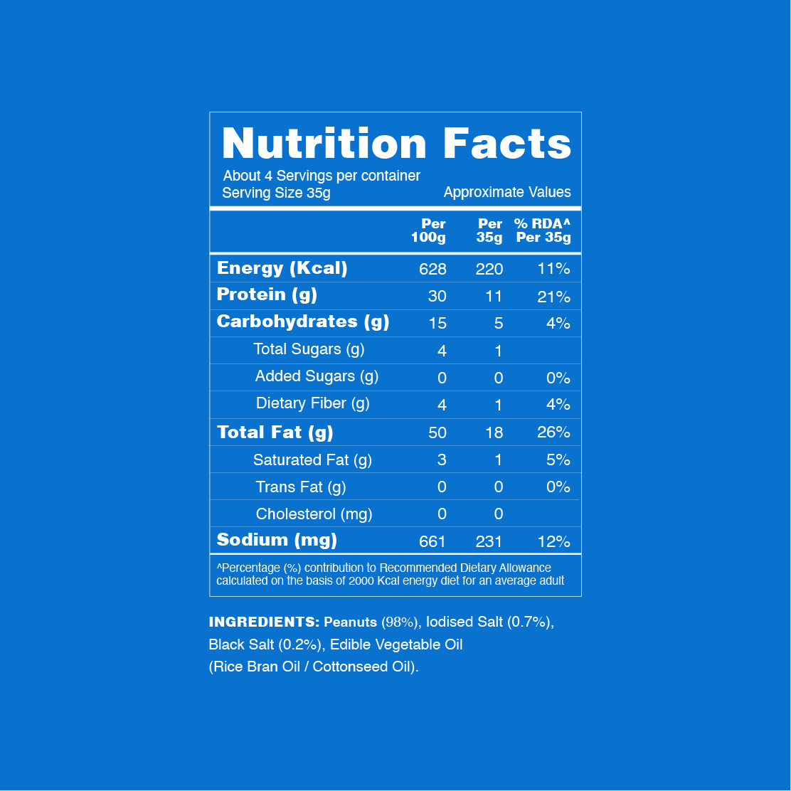 Taali Roasted Peanuts - Salted (150 g)