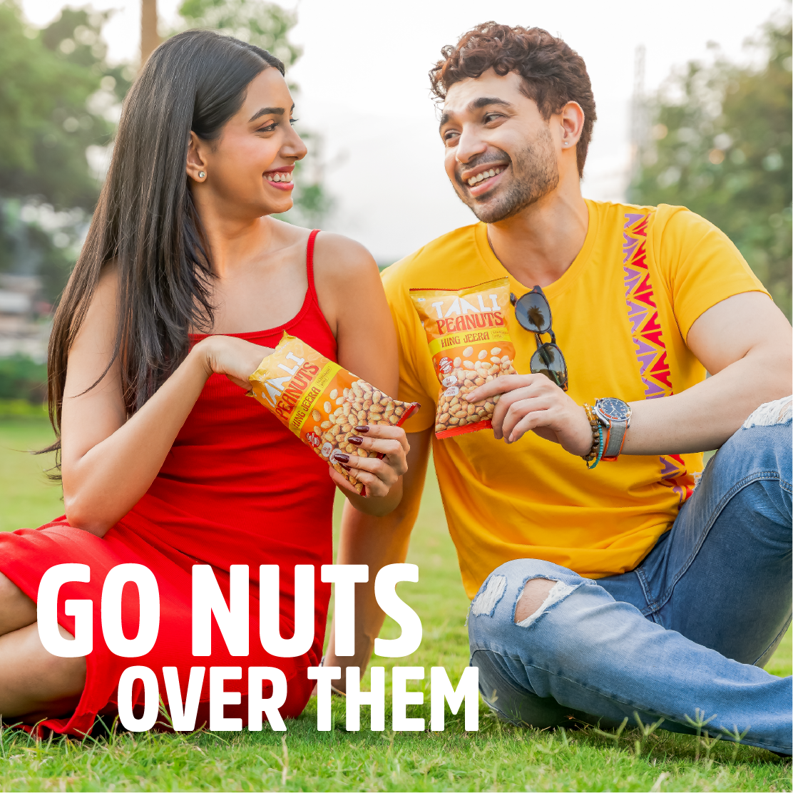 Taali Roasted Peanuts – Combo Pack of 4 Flavors | Masala, Salted, Hing Jeera, Nimbu Pudina (140/150 g)