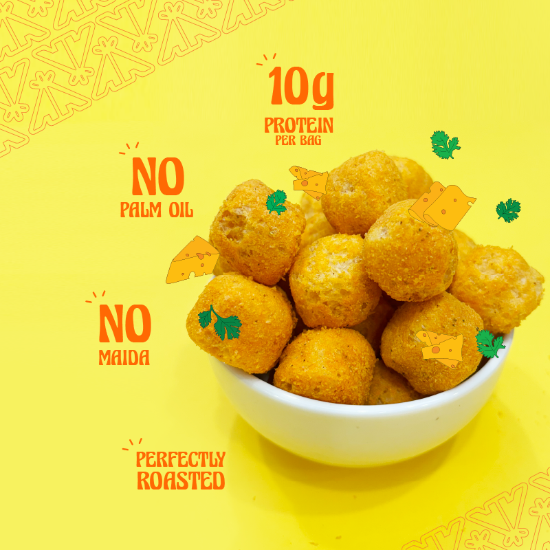 Taali Protein Puffs – Milder Flavours Combo | Cream & Onion, Pudina Punch, Cheese & Herbs