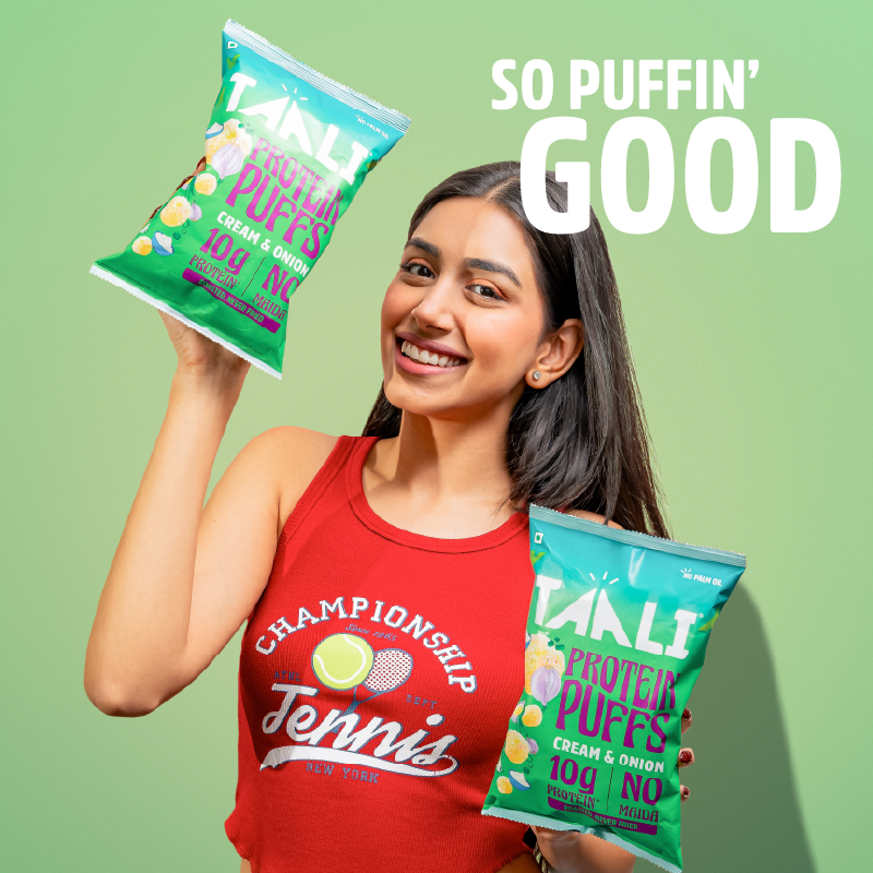 Taali Protein Puffs – Cream & Onion (60 g)