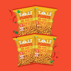 Taali Roasted Peanuts - Hing Jeera (Pack of 4 x 140 g)