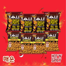Load image into Gallery viewer, Taali Korean Lovers Combo – Korean Style Roasted Peanuts (4 Packs) + Korean Style Protein Puffs (4 Packs)

