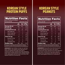 Load image into Gallery viewer, Taali Korean Lovers Combo – Korean Style Roasted Peanuts (4 Packs) + Korean Style Protein Puffs (4 Packs)
