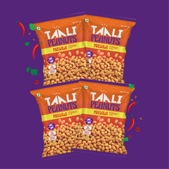 Taali Roasted Peanuts – Masala (Pack of 4 x 140 g)