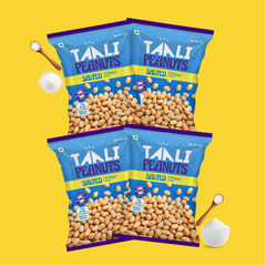 Taali Roasted Peanuts - Salted (Pack of 4 x 150 g)