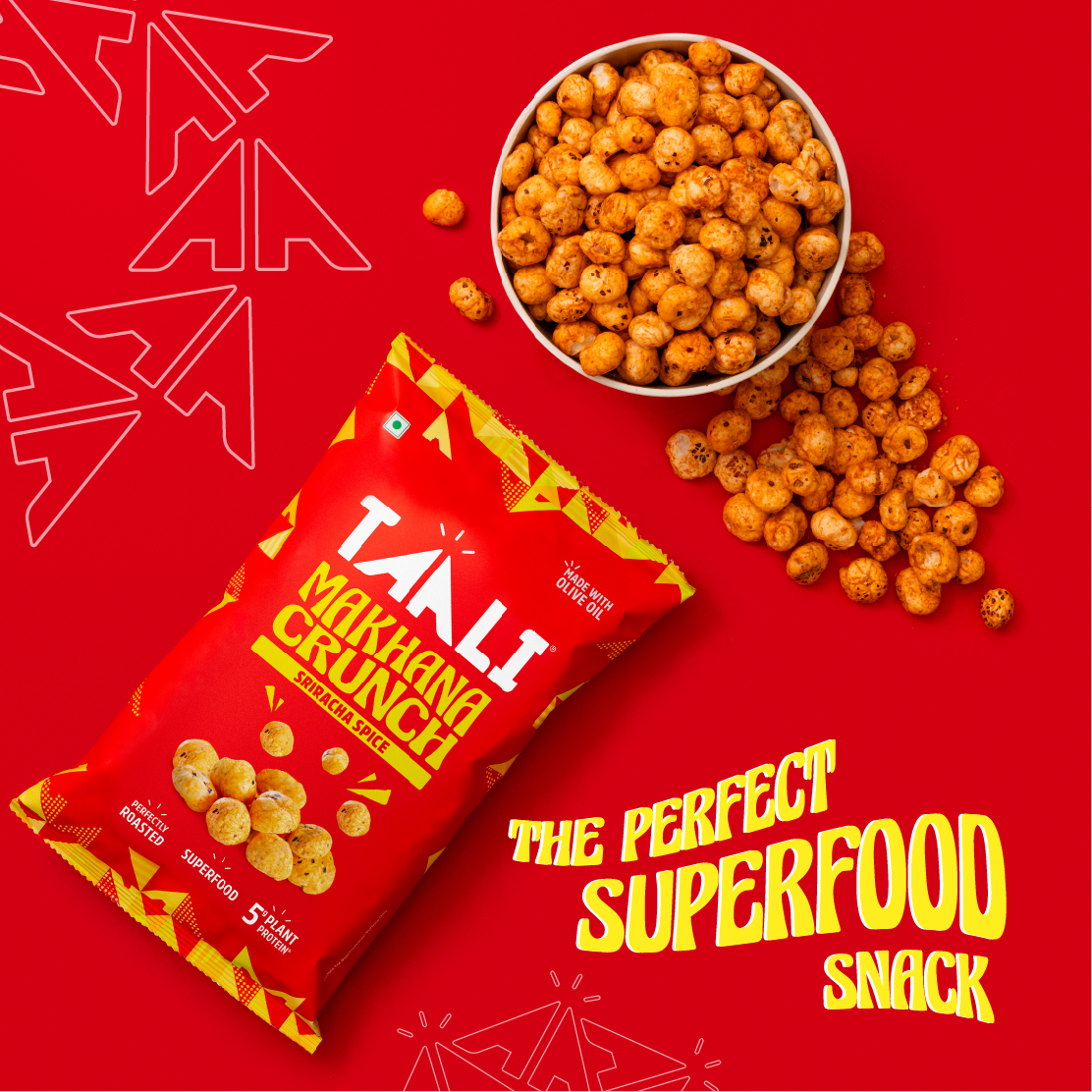 Roasted Makhana Crunch – Sriracha Spices (60g)