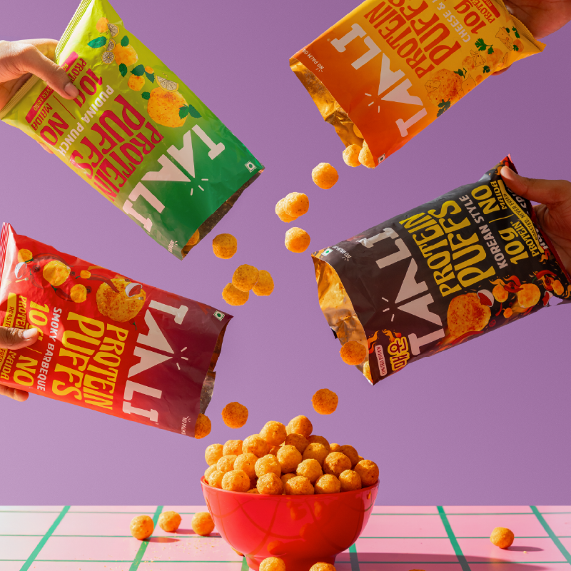 Taali Protein Puffs – All Flavours Variety Pack | 6 Flavours × 2 Packs Each