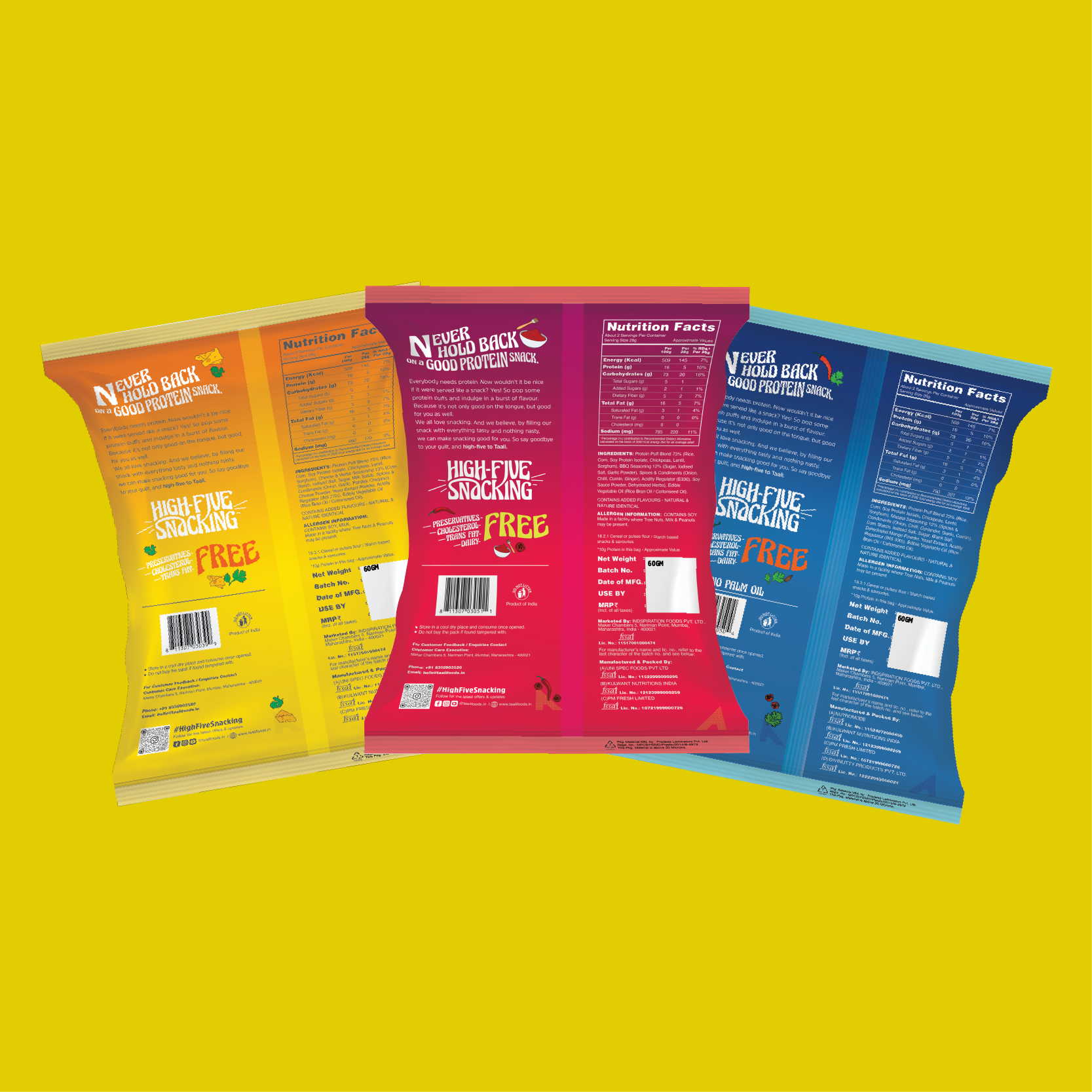 Taali Protein Puffs – Bestsellers Combo | Smoky BBQ, Masala Mania & Cheese & Herbs