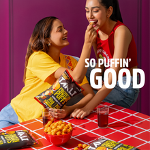 Load image into Gallery viewer, Taali Protein Puffs – Bestsellers Combo | Smoky BBQ, Masala Mania &amp; Cheese &amp; Herbs (2 Each)
